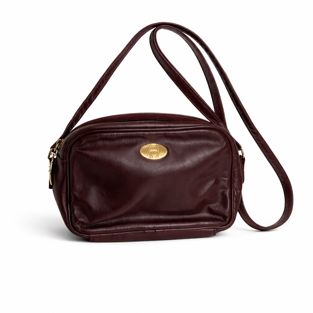 *SOLD*Etienne Aigner Burgundy Leather Crossbody Bag